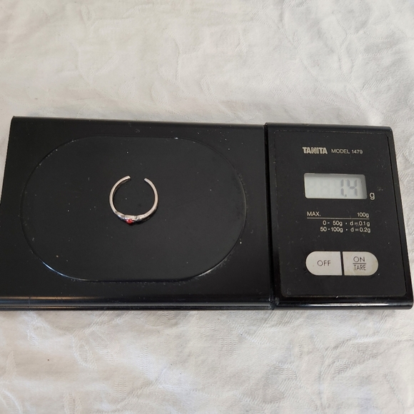 Silver red toe ring - Picture 8 of 8